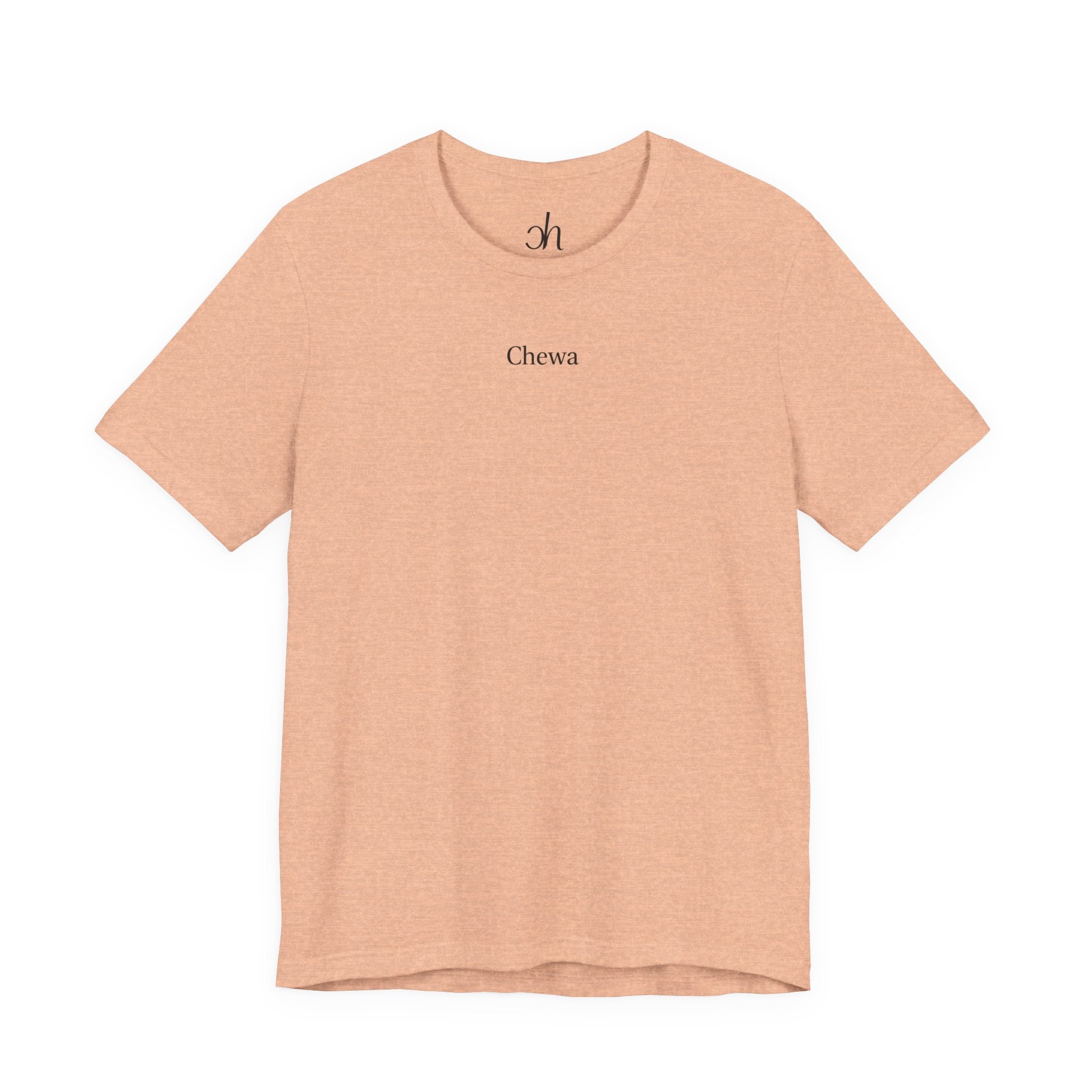 CHEWA Logo T-Shirt - Pfirsich/Schwarz – Hauptansicht
