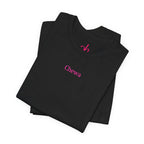 CHEWA Logo T-Shirt - Schwarz/Pink – Produktansicht 2
