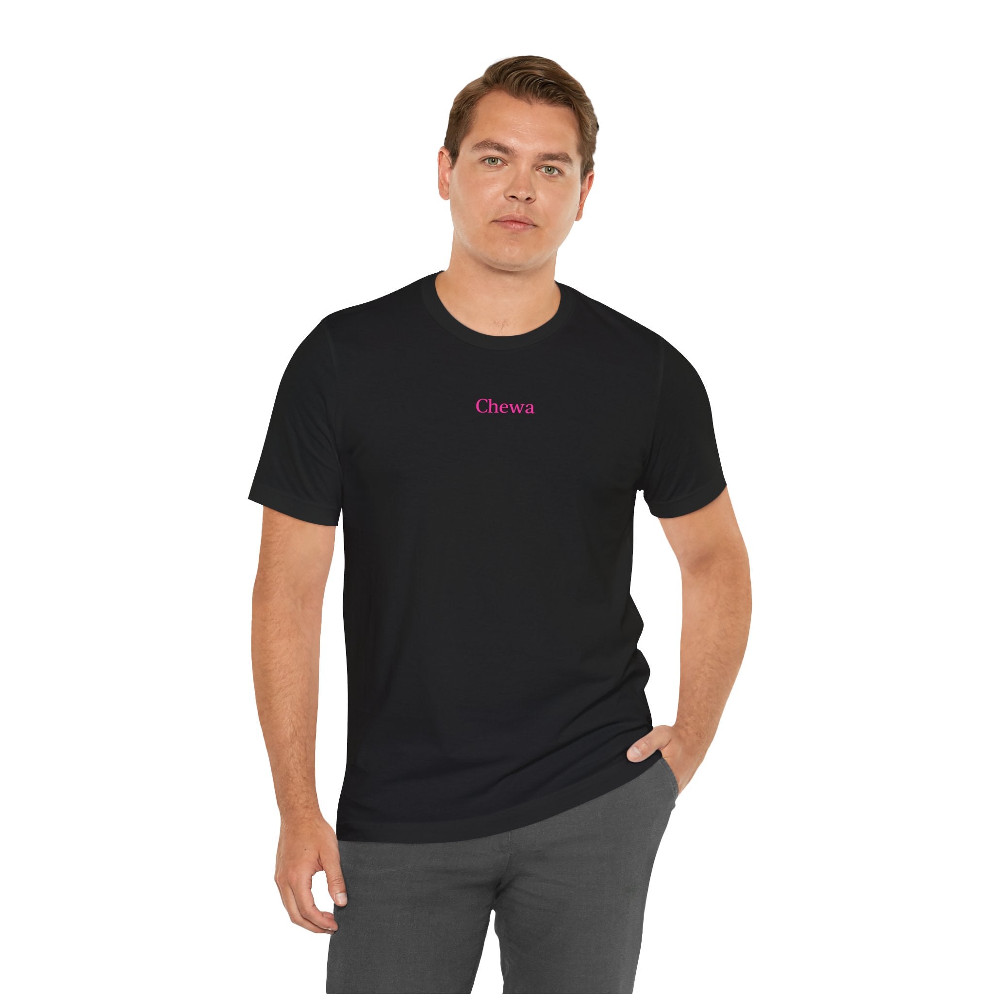 CHEWA Logo T-Shirt - Schwarz/Pink – Produktansicht 6