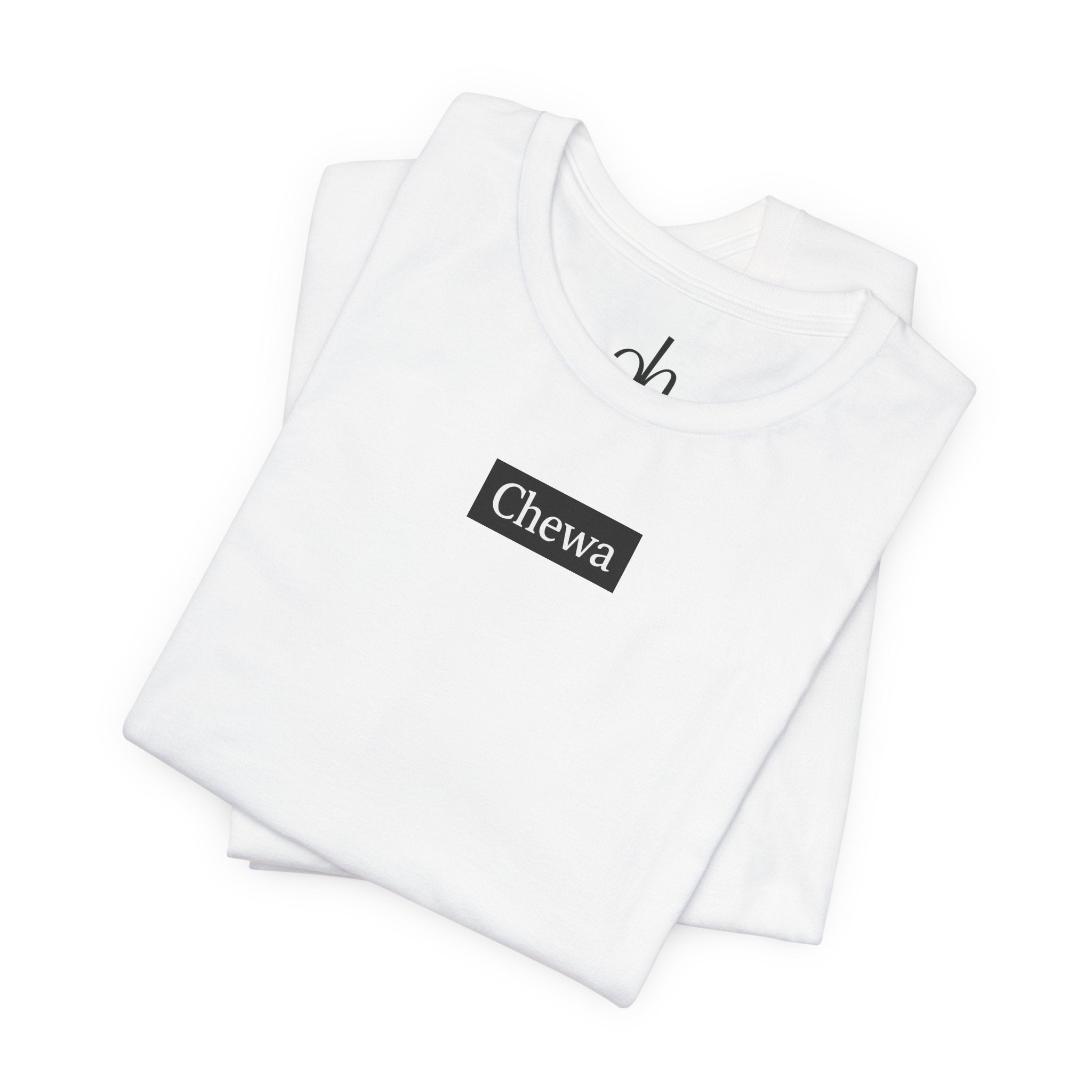 CHEWA Logo T-Shirt - Weiß/Schwarz – Produktansicht 2
