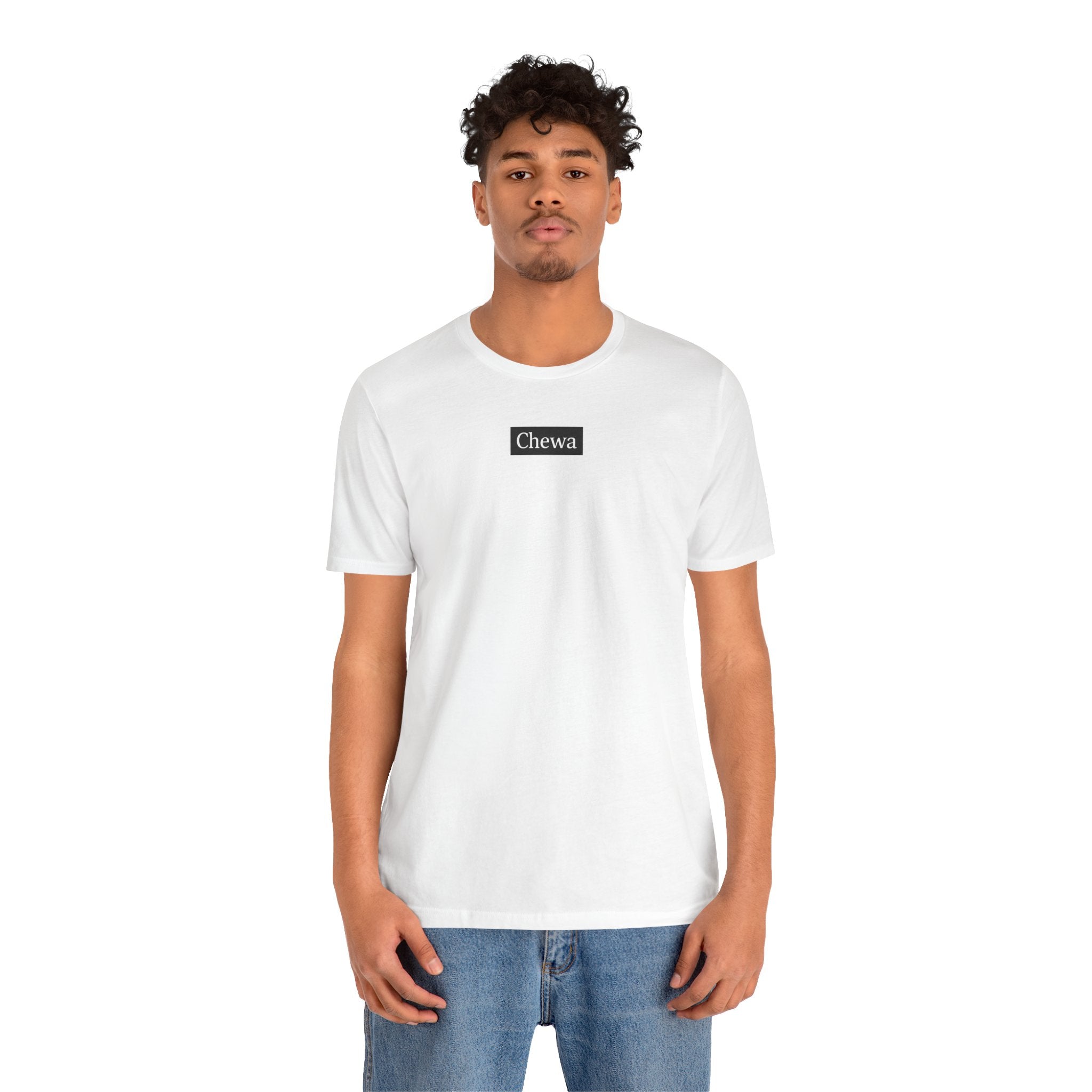 CHEWA Logo T-Shirt - Weiß/Schwarz – Produktansicht 3