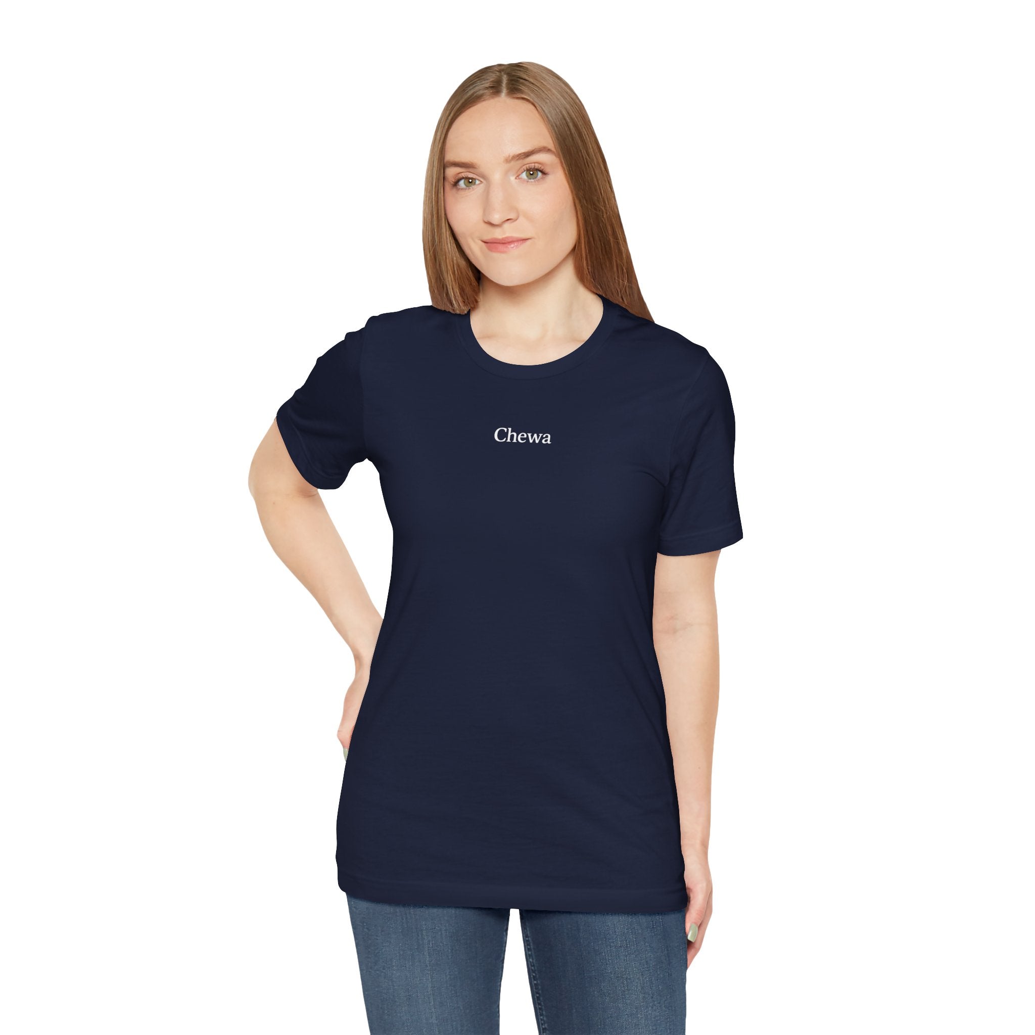 Chewa T-Shirt - Dunkelblau / Weiß – Produktansicht 5
