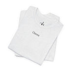 CHEWA Logo T-Shirt - Hellgrau/Schwarz – Produktansicht 3