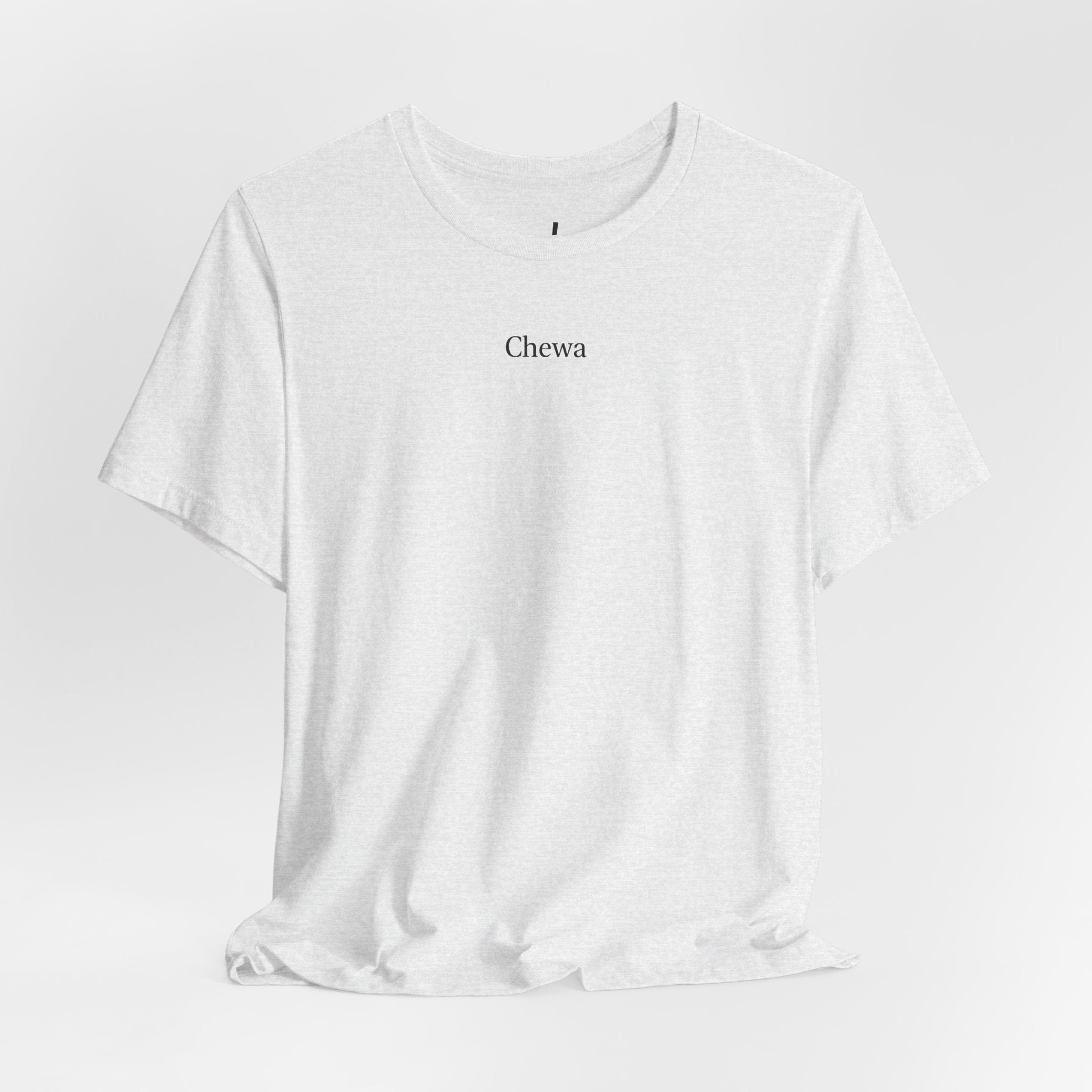 CHEWA Logo T-Shirt - Hellgrau/Schwarz – Produktansicht 4