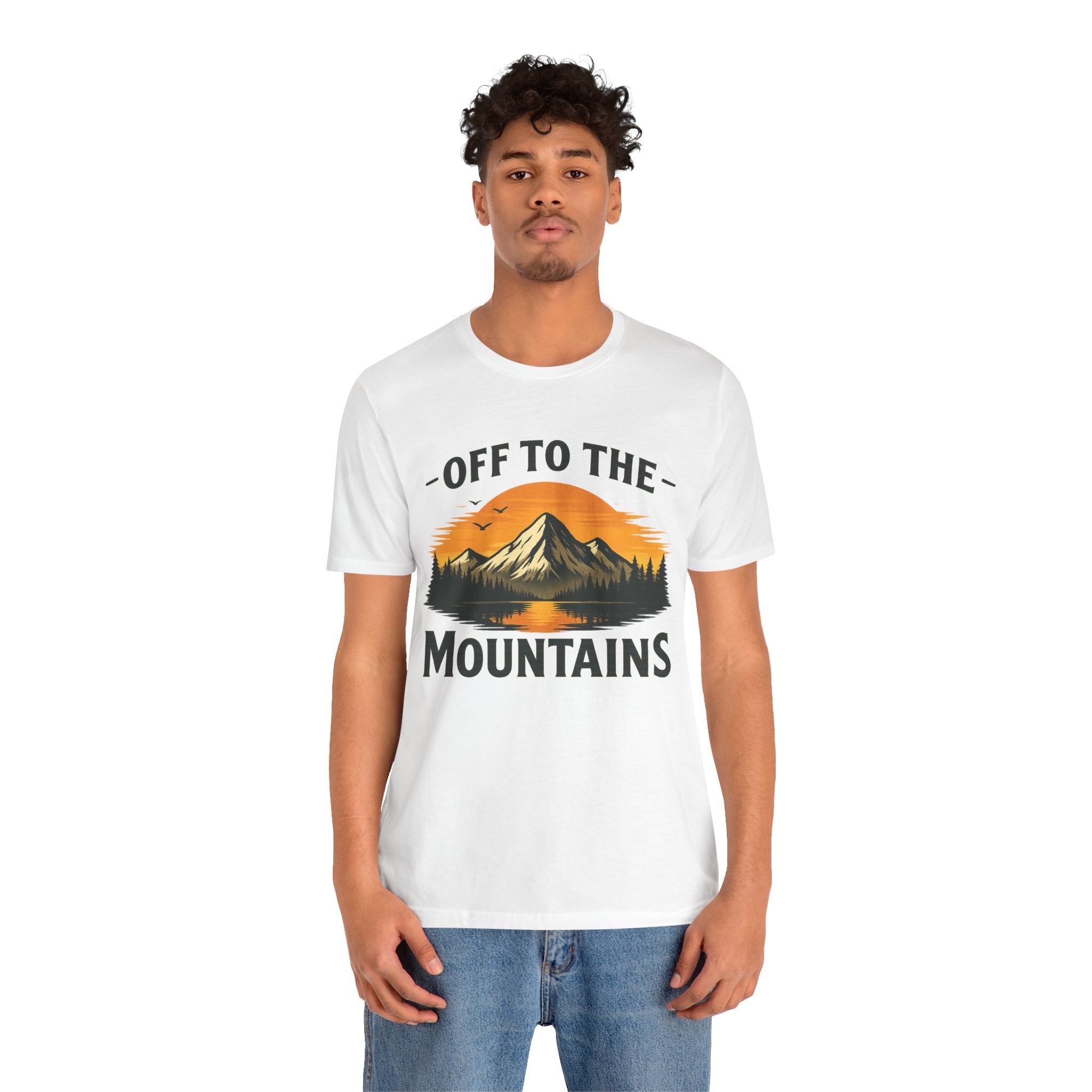 Mountains T-Shirt - Weiß – Produktansicht 3
