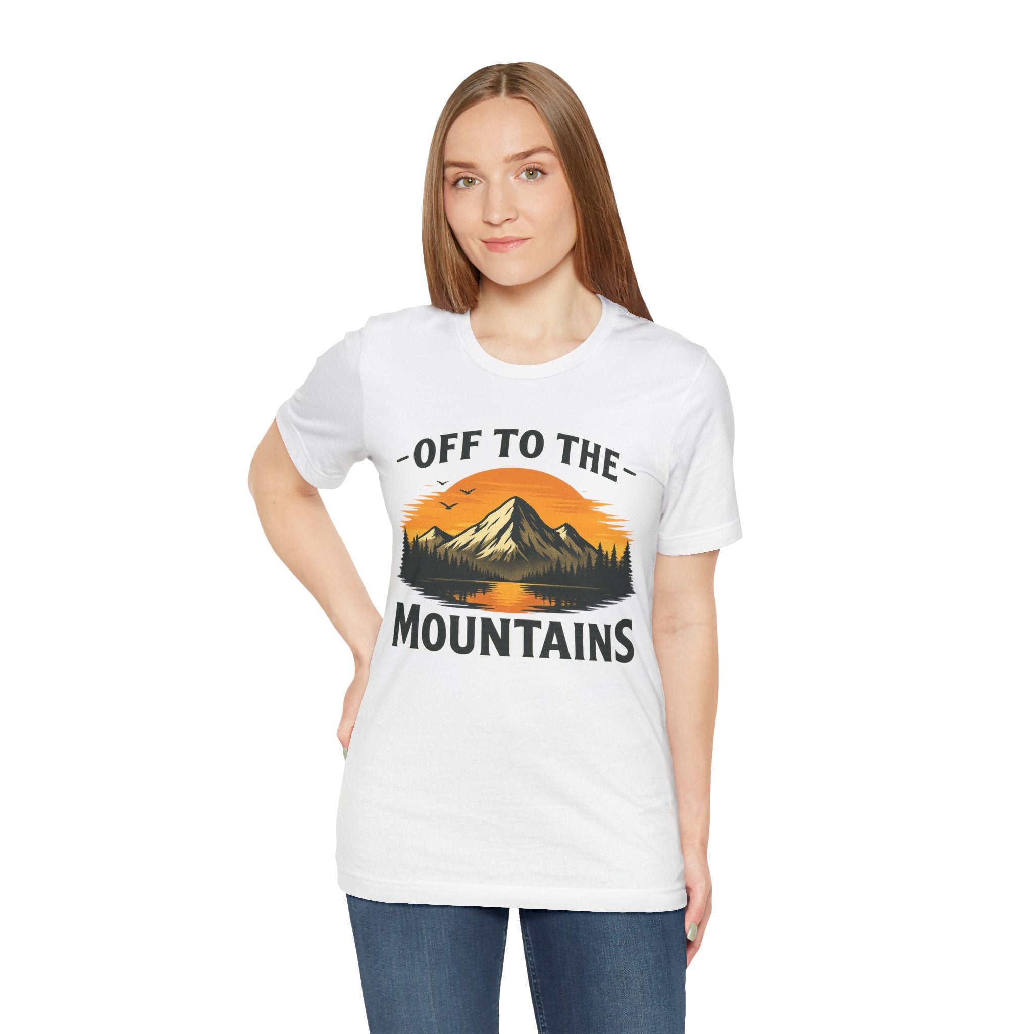 Mountains T-Shirt - Weiß – Produktansicht 4