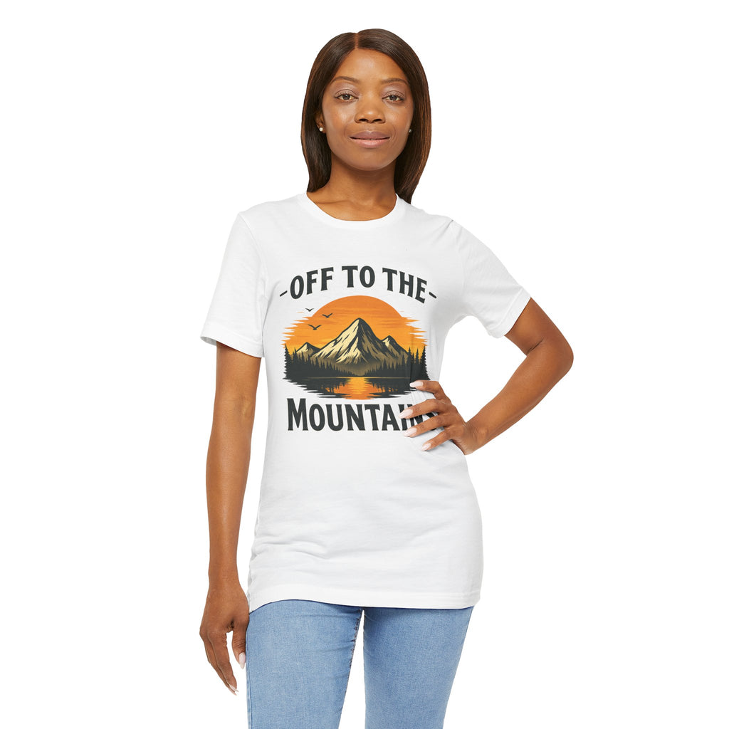 Mountains T-Shirt - Weiß – Produktansicht 5