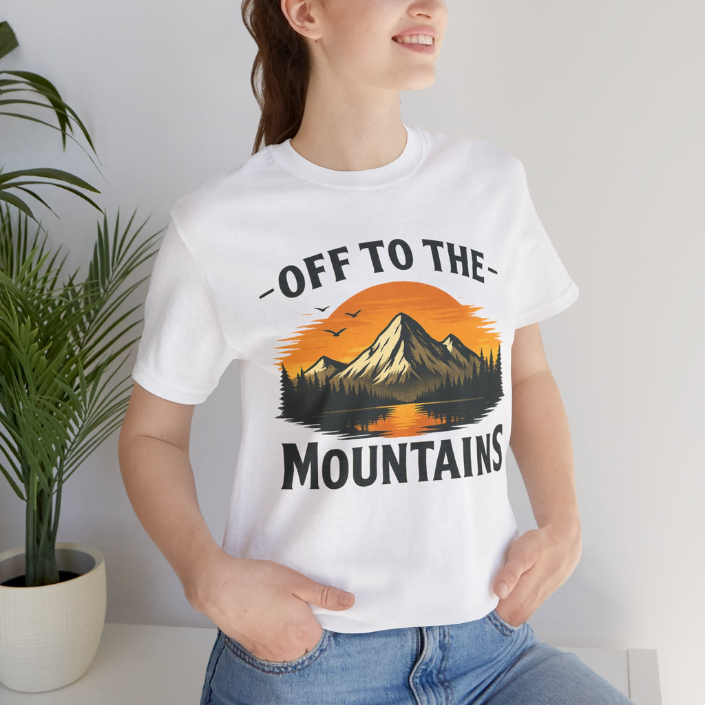 Mountains T-Shirt - Weiß – Produktansicht 6