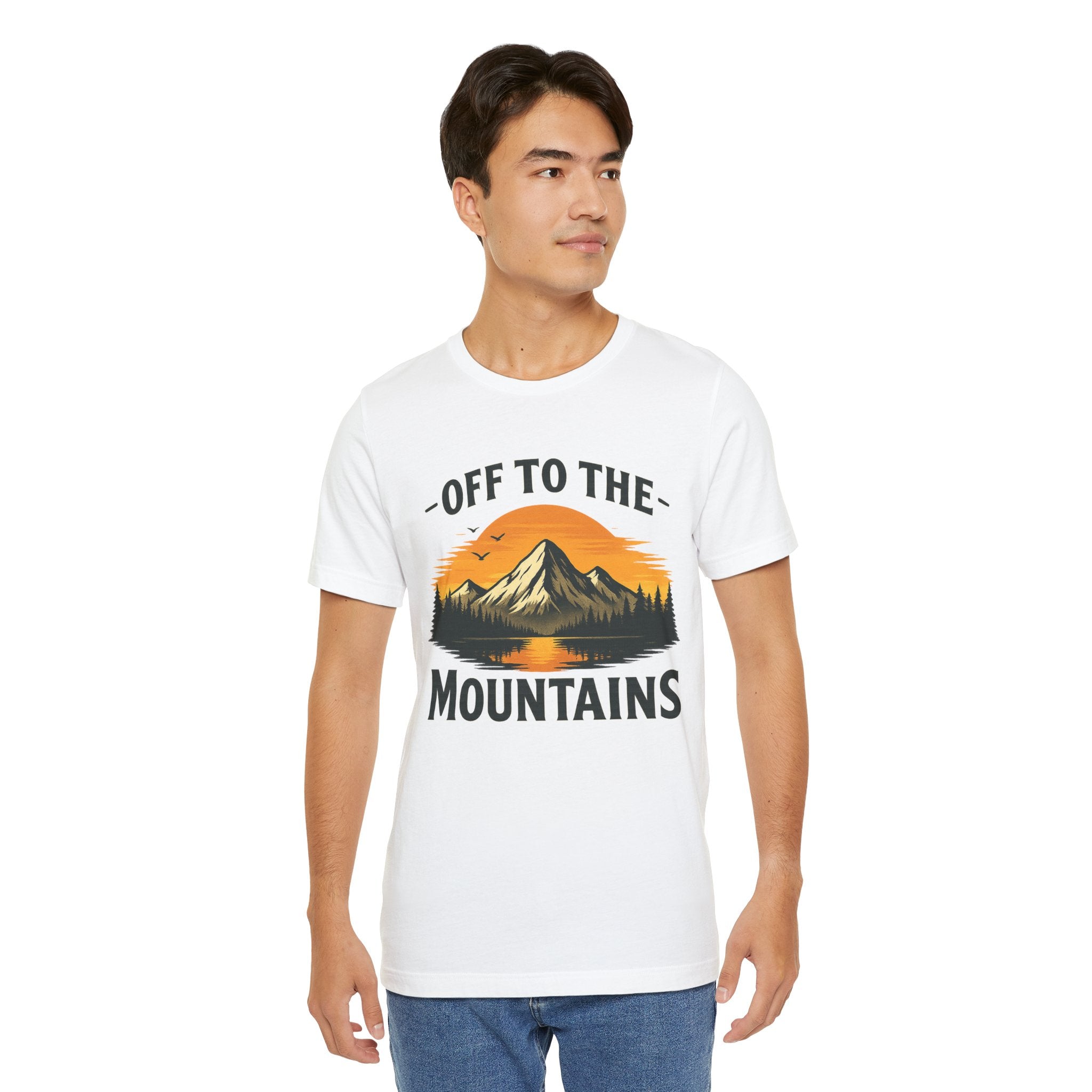Mountains T-Shirt - Weiß – Produktansicht 7