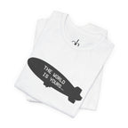 The World Is Yours T-Shirt - Weiß/Schwarz – Produktansicht 2