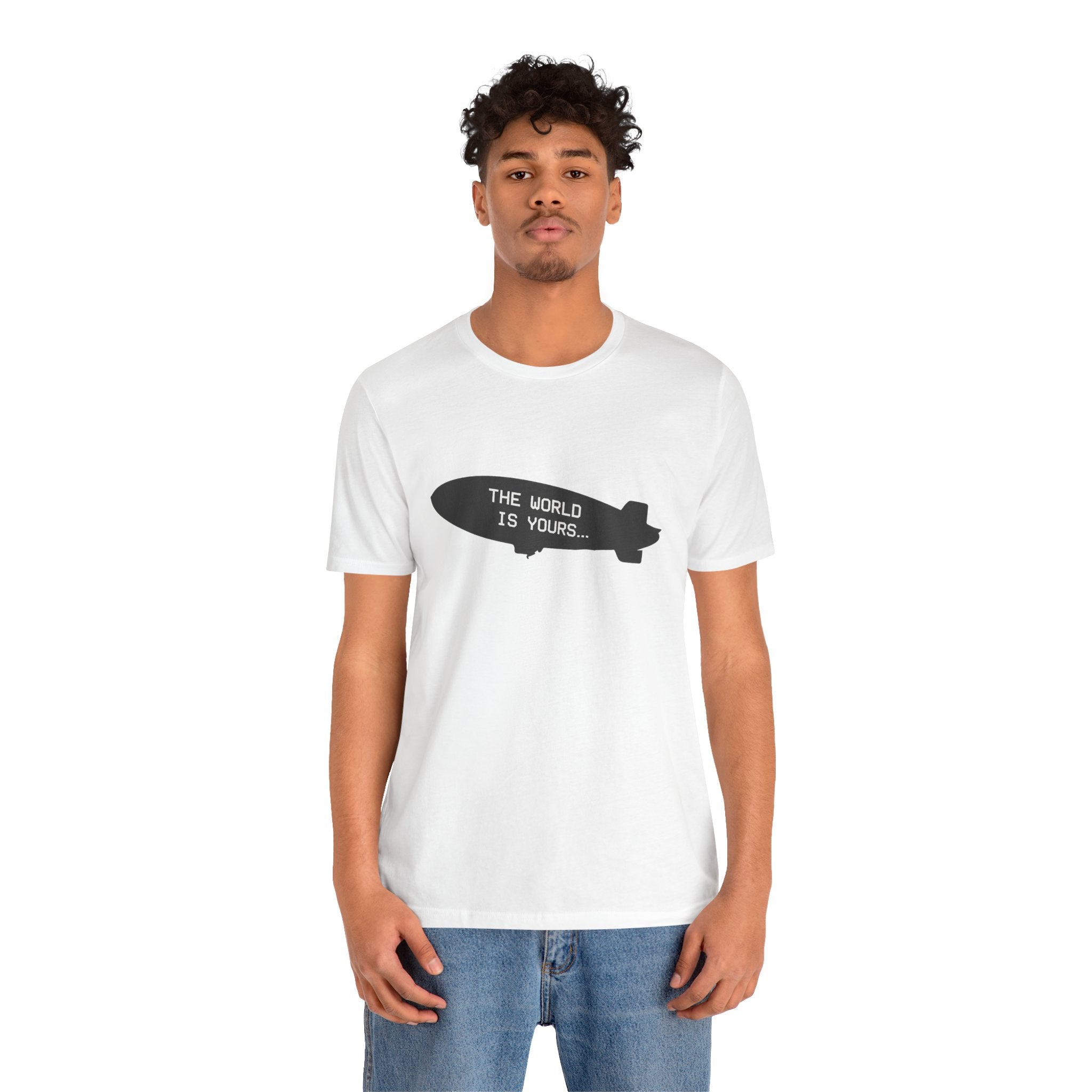 The World Is Yours T-Shirt - Weiß/Schwarz – Produktansicht 3